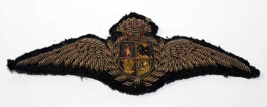 WW2 Bullion Wire SAAF pilot wings