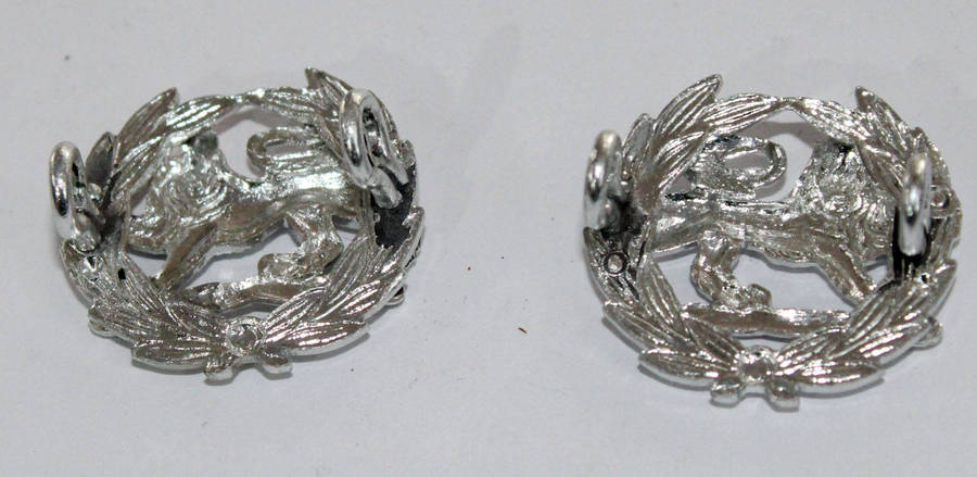 Facing pair of Rhodesian Major pips