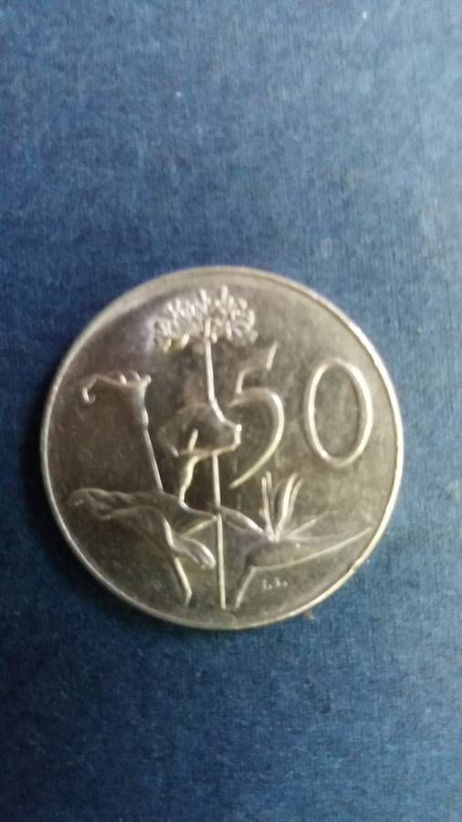 South Africa 1966 50 cents Afrikaans