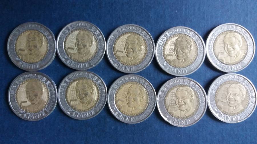 South Africa 2018 R5 - Nelson Mandela Centenary * 10 x coins*