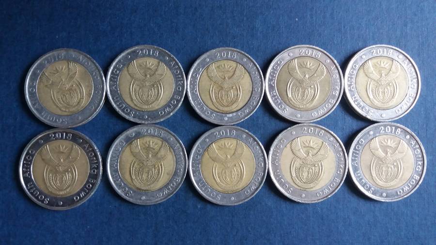 South Africa 2018 R5 - Nelson Mandela Centenary * 10 x coins*
