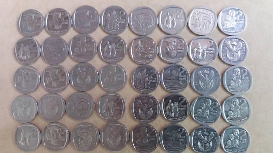 South Africa lot of 40 commemorative R2 coins