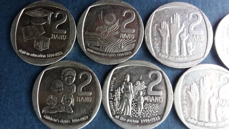 South Africa 2019/2020 R2 Rights Coins * 7 x Coins*