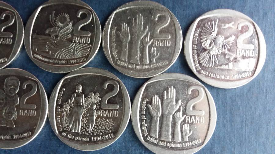 South Africa 2019/2020 R2 Rights Coins * 7 x Coins*
