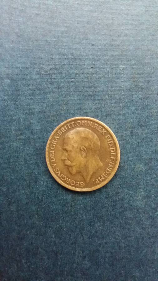United Kingdom 1918  Farthing * King George V*
