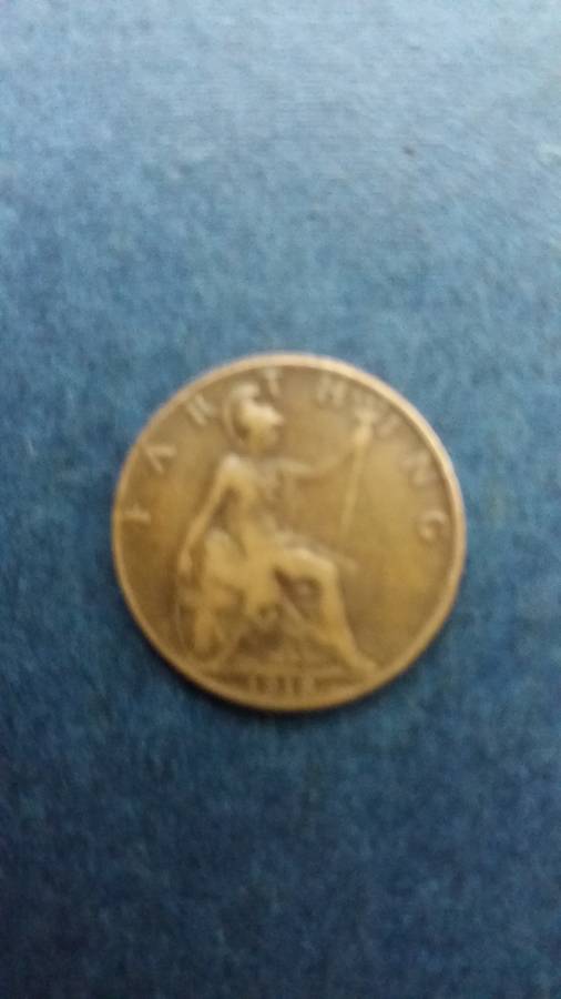 United Kingdom 1918  Farthing * King George V*