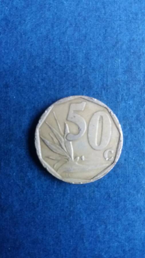 South Africa  1998 50 cents * Mintage 1 152 000 Difficult to find*