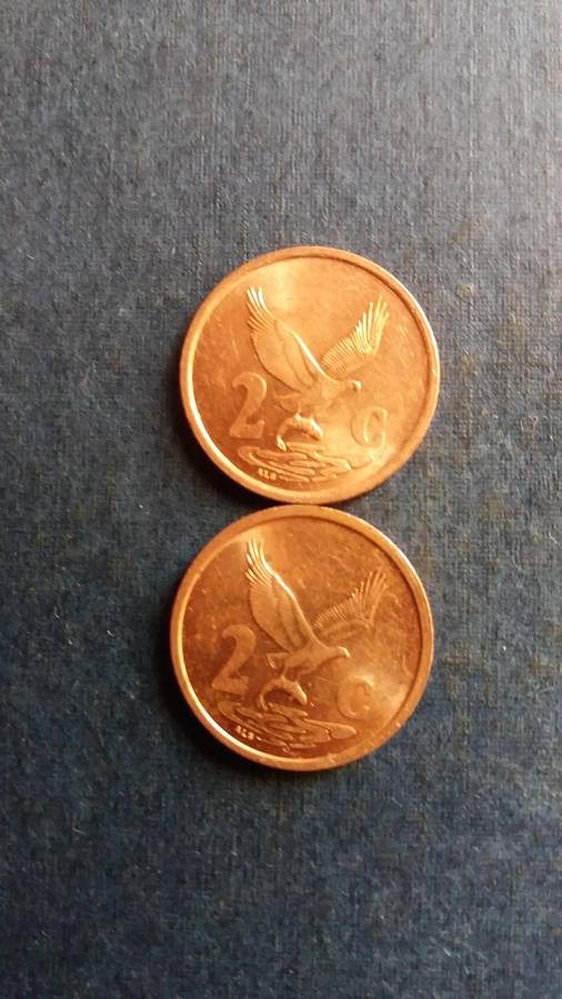 South Africa 2000 2 cent Old & New Coat of Arms