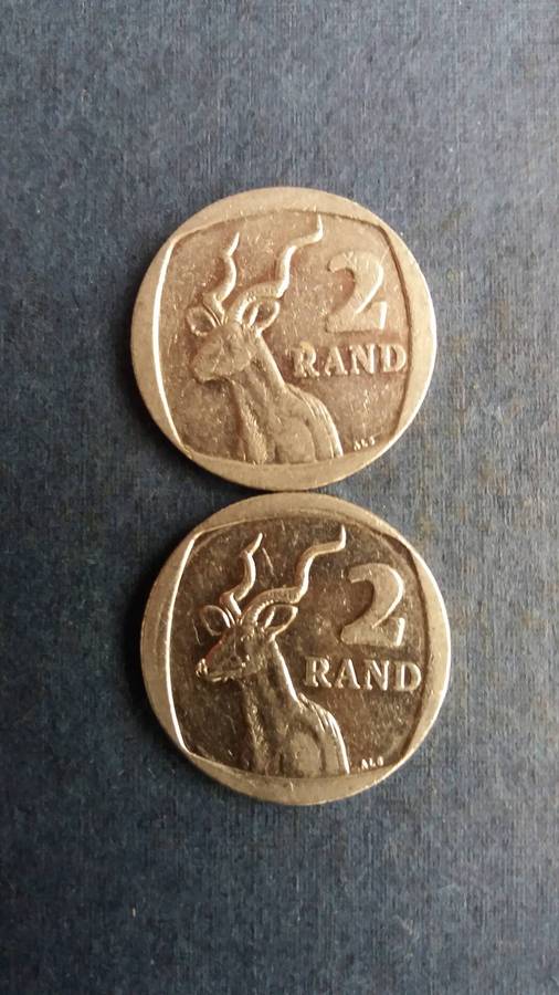 South Africa 2015,& 2016 R2 * 2 x coins* - No Mintage figures