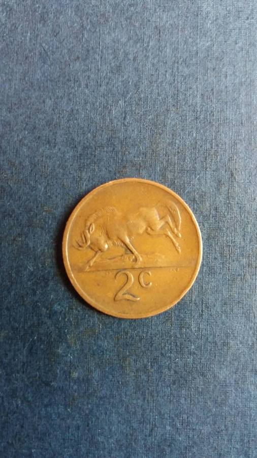 South Africa 1968 2 cent * Afrikaans legend - CR Swart*