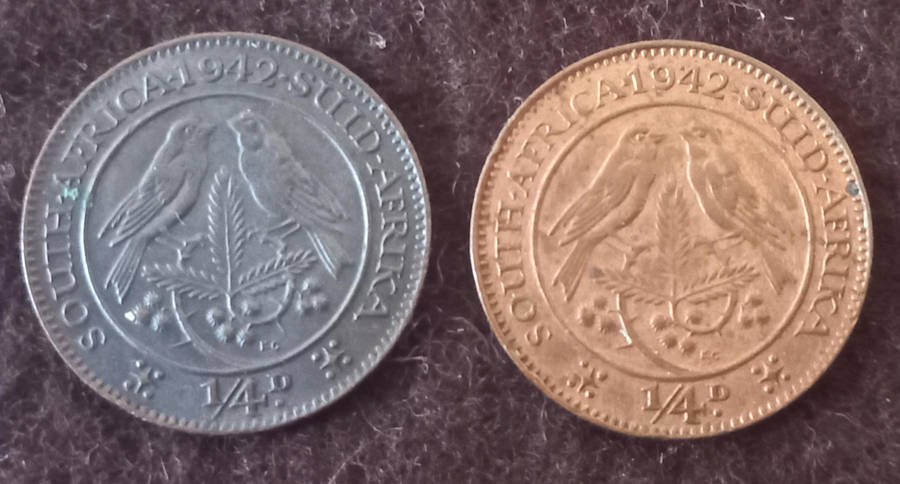 1942 UNION 1/4 PENY (FARTHINGS) AS PER PCTURE