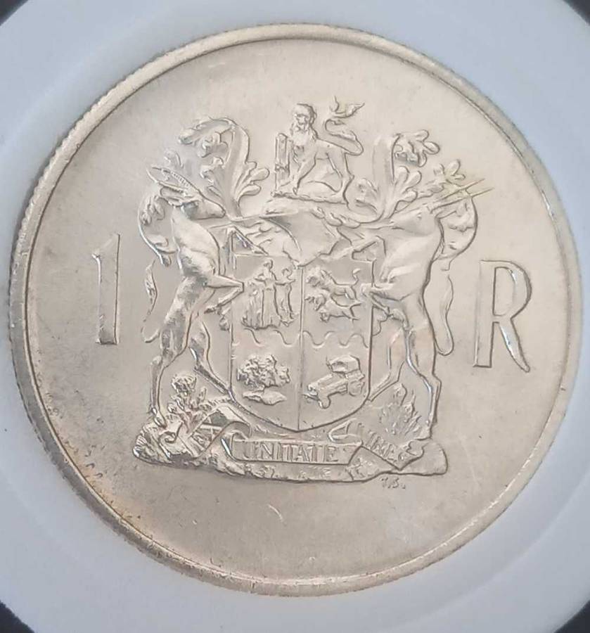 1969 SILVER ONE RAND IN CAPSULE. BEAUTY