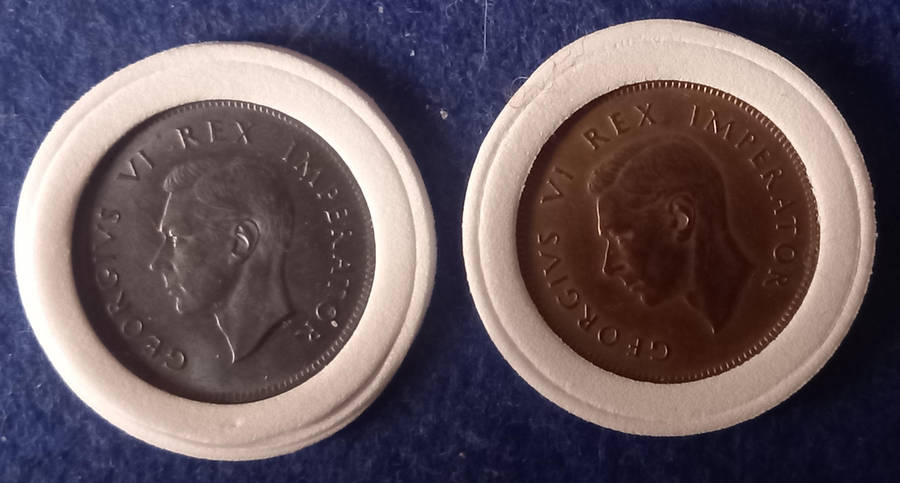 1942 UNION 1/4 FARTHINGS X 2. BID PER COIN TO TAKE BOTH