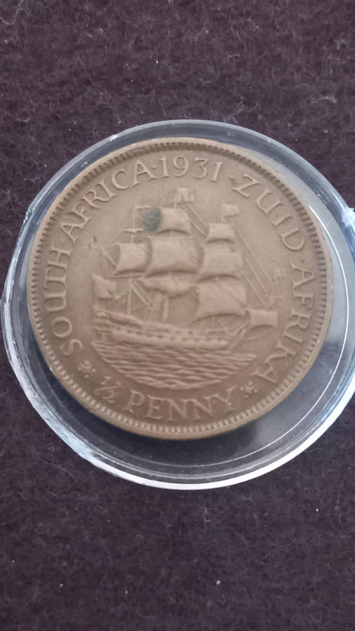 1931 UNION 1/2 PENNY (Z) IN CAPSULE