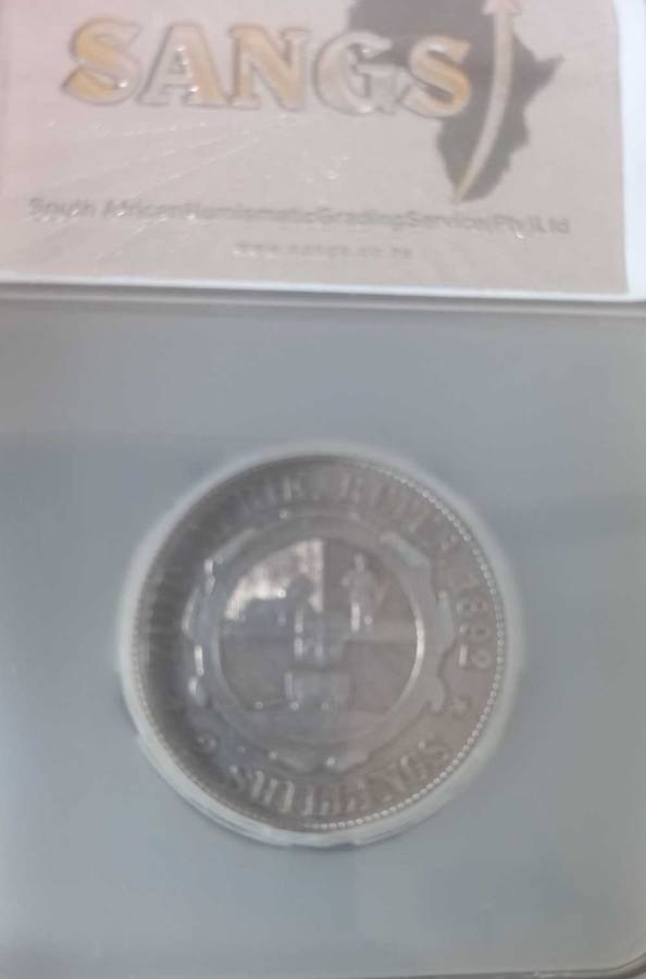 1892 ZAR 2 SHILLING VF 20