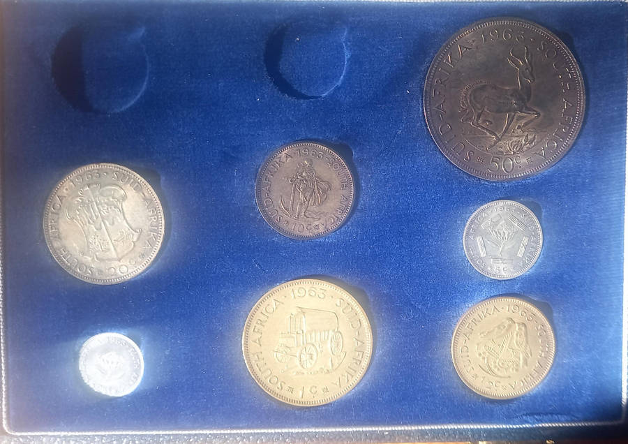 1963 RSA COIN SET IN SAM BOX