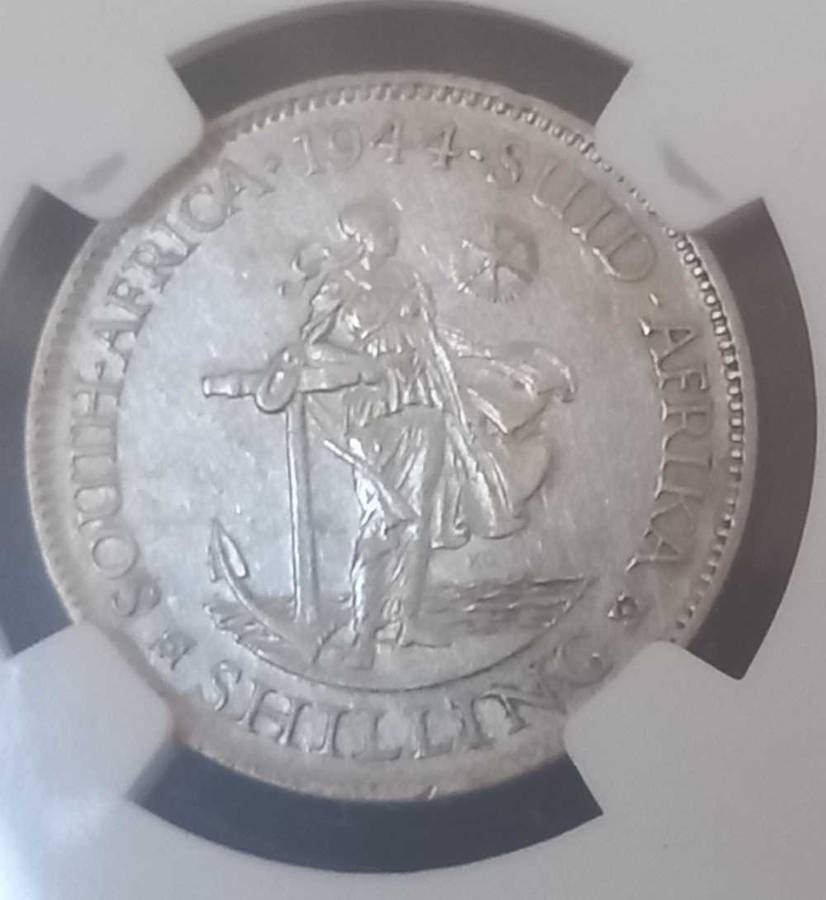 1944 UNION 1 SHILLING NGC VF30