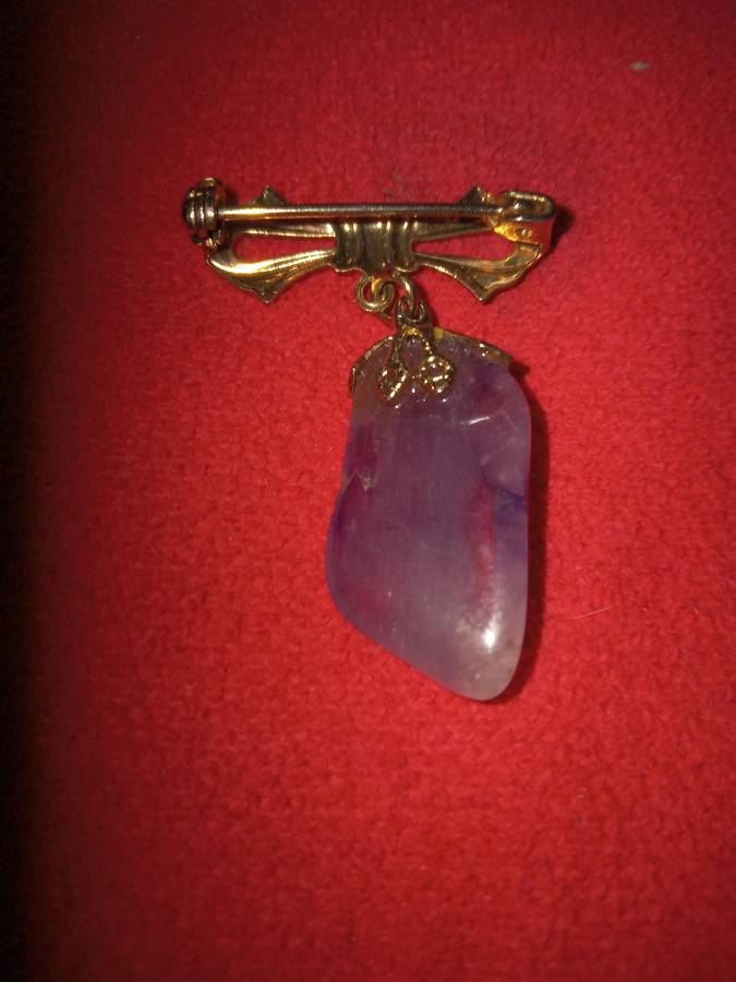Vintage Amethyst Brooch