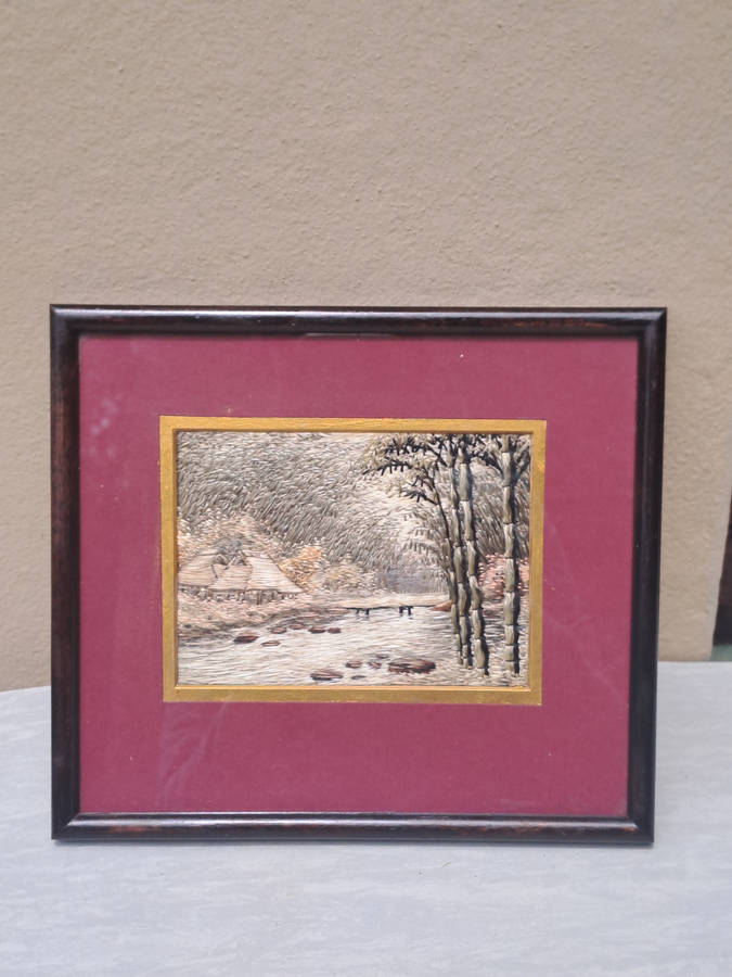 Japanese silk thread art beautifull