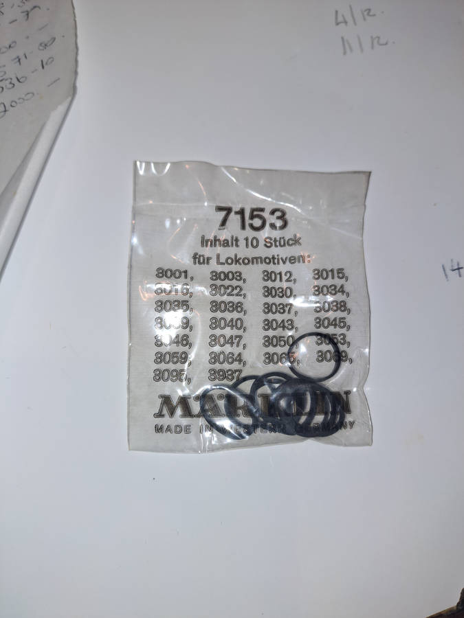 Marklin HO traction tires 7153 10pce per pkt