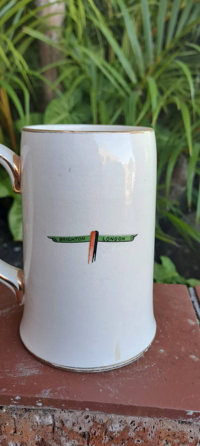 Sadler Stafordshire penny farthing beer mug