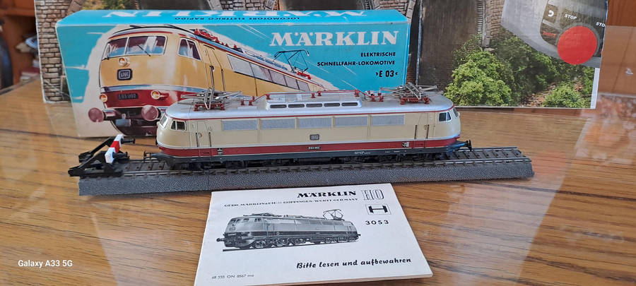 Märklin 3053 H0 Electric Locomotive 103 002-2 DB Epoch IV Original Packaging