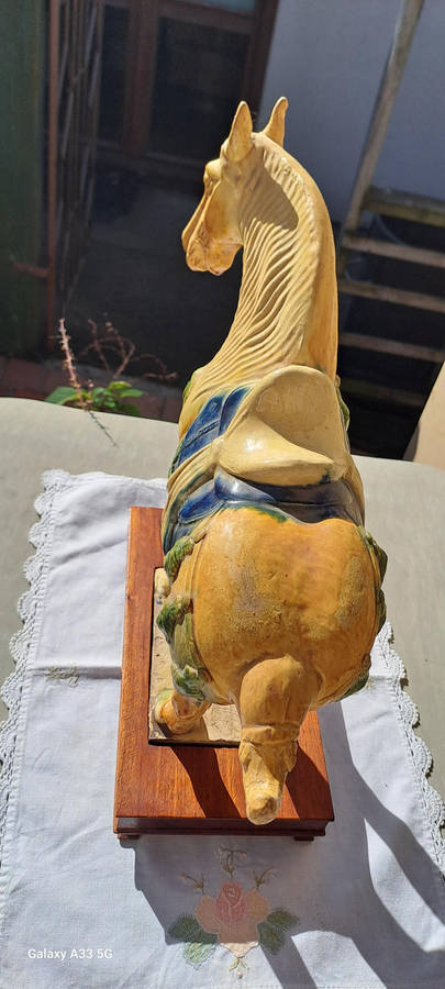 Large Vintage 36 cm 1960/70`s Tang Horse Beautiful