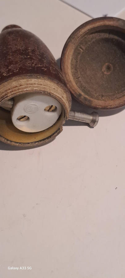 Vintage wood light switch