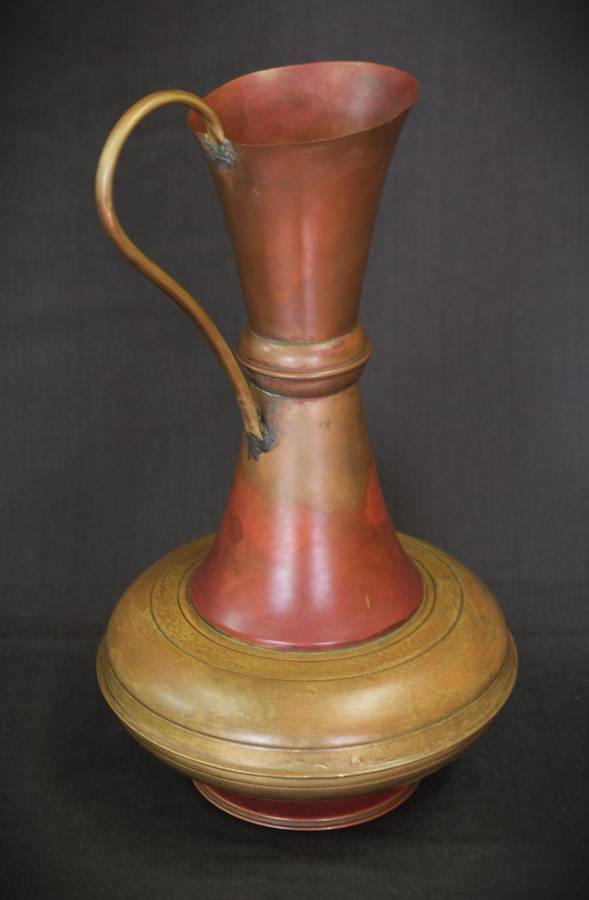 Vintage Copper and Brass Pitcher