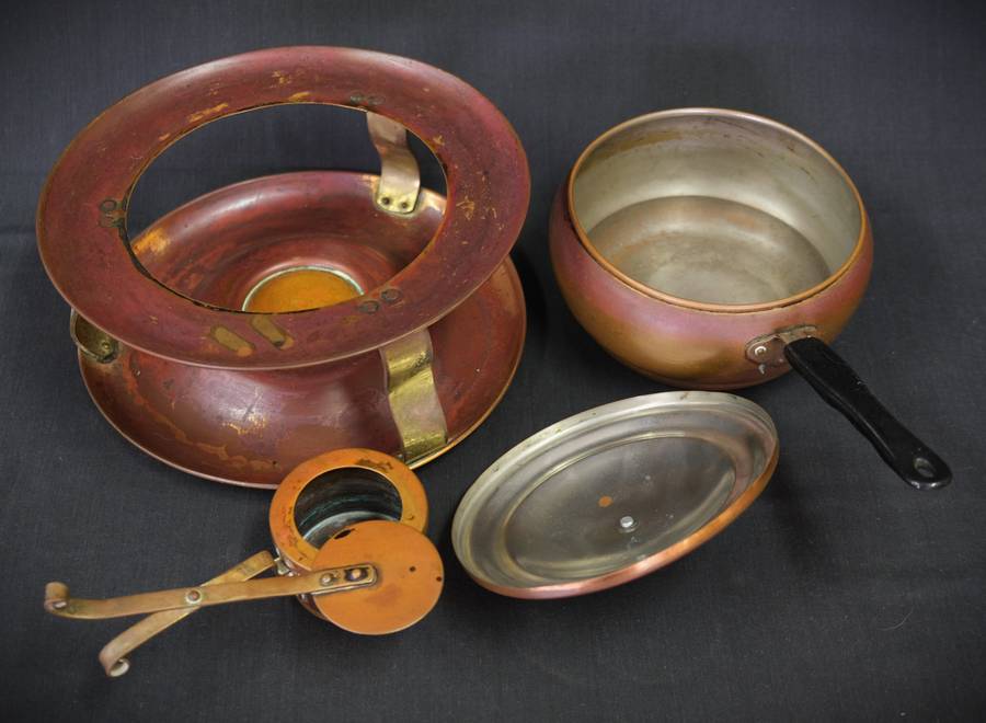 Vintage Copper Fondue Set
