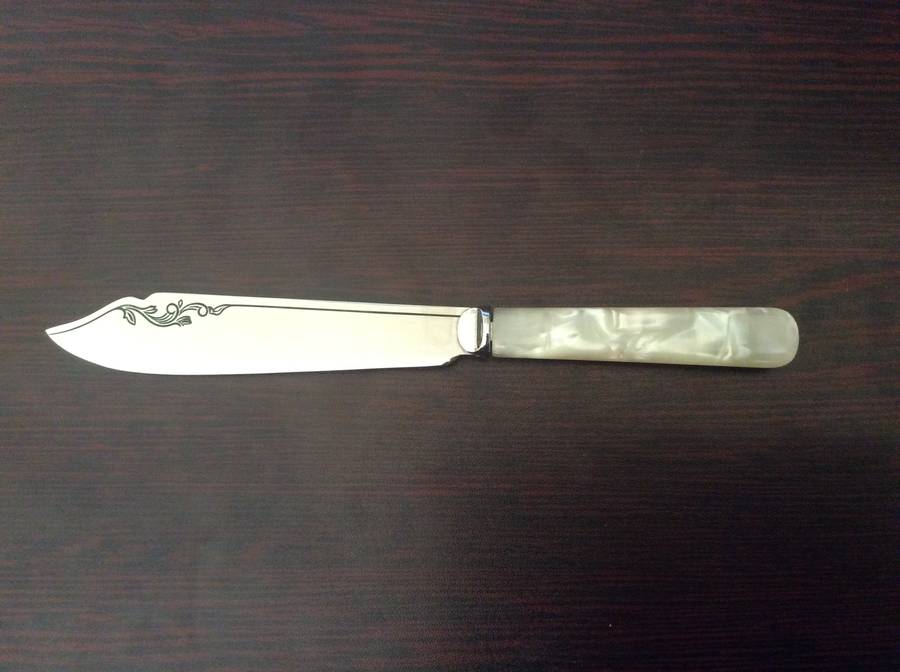 Faux Mother of Pearl Knife & Fork Cutlery Set by Sheffield Steel
