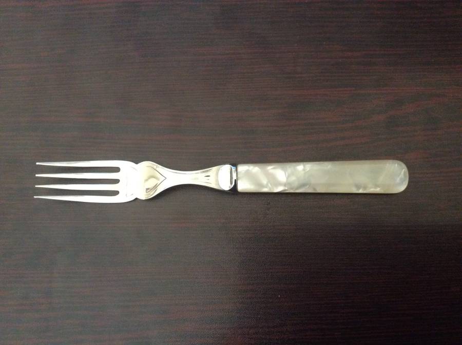 Faux Mother of Pearl Knife & Fork Cutlery Set by Sheffield Steel