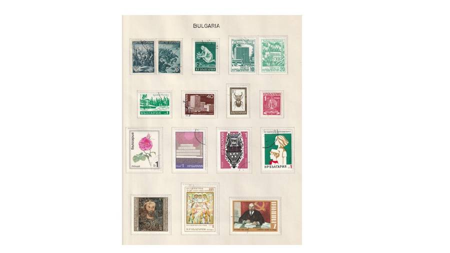 Bulgaria 3 Page selection of used stamps