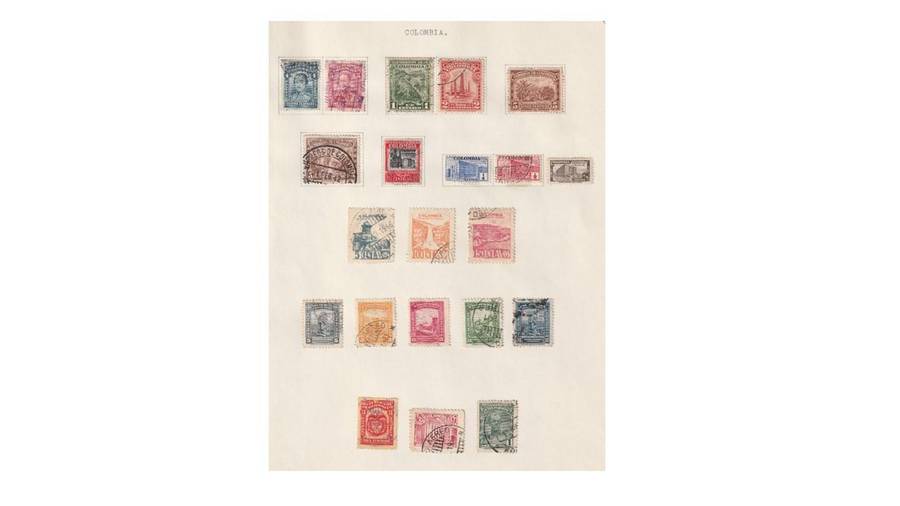 Colombia selection of used stamps