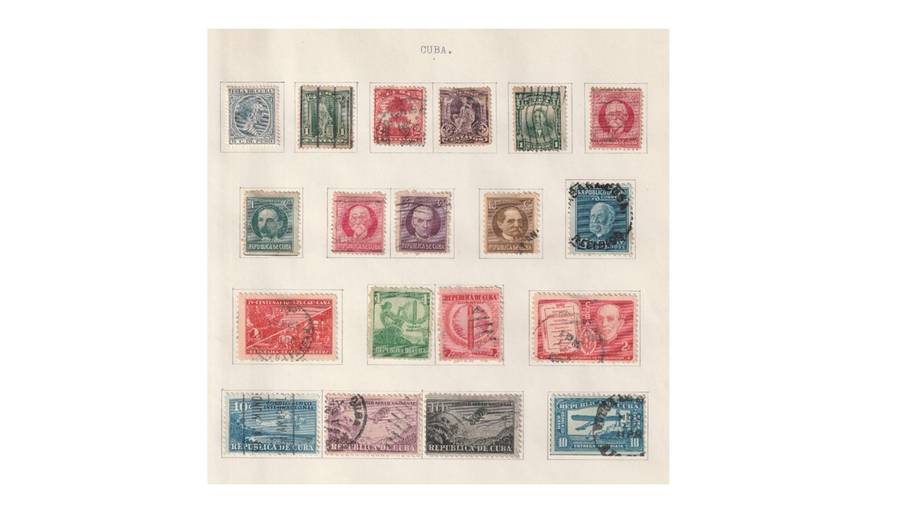 Cuba selection of used stamps.