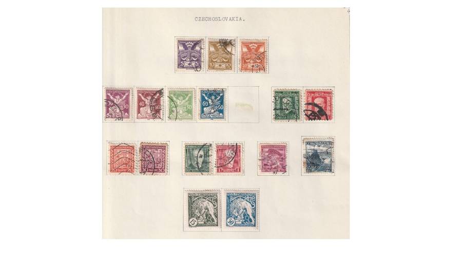 Czechoslovakia 3 Page selection of used stamps