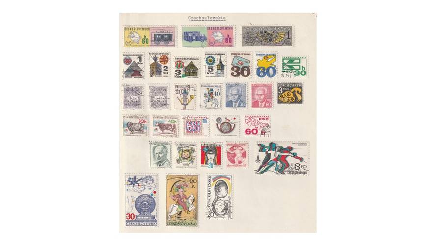 Czechoslovakia 3 Page selection of used stamps