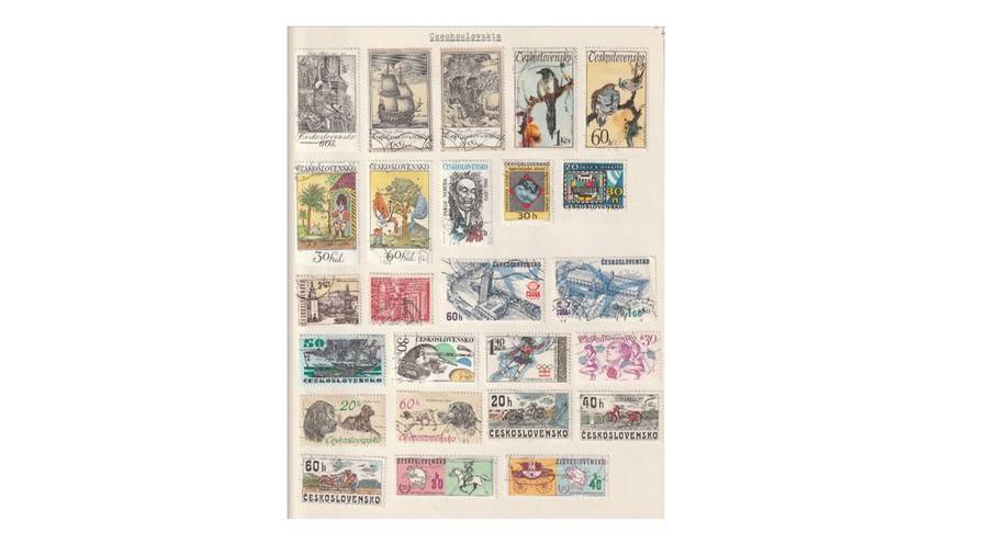 Czechoslovakia 3 Page selection of used stamps