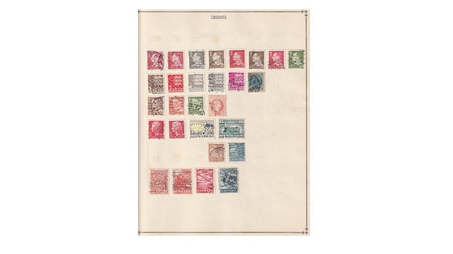 Denmark 2 Page selection of used stamps