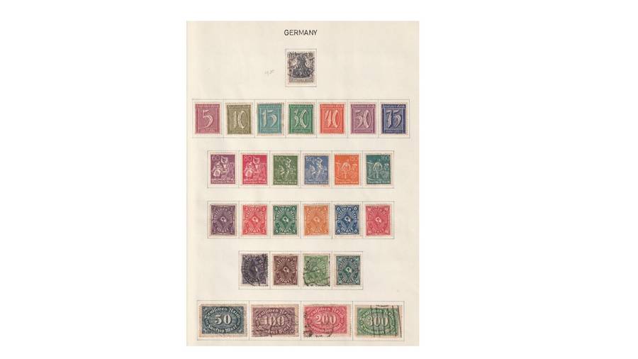 Germany & Anglo American Zone. 15 Page selection of MM* & used stamps.