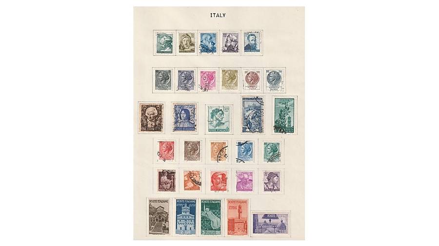 Italy and Colonies 6 page selection