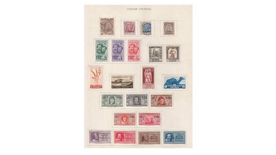 Italy and Colonies 6 page selection