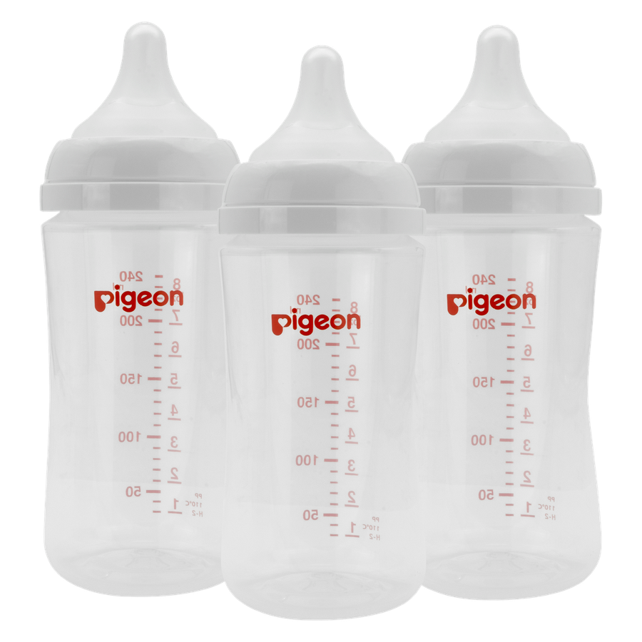 Pigeon Triple Pack Softouch 3 Bottle 240ml Medium