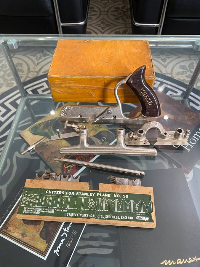 Stanley combination plane no50 as seen on pictures not complete in box !!!!!