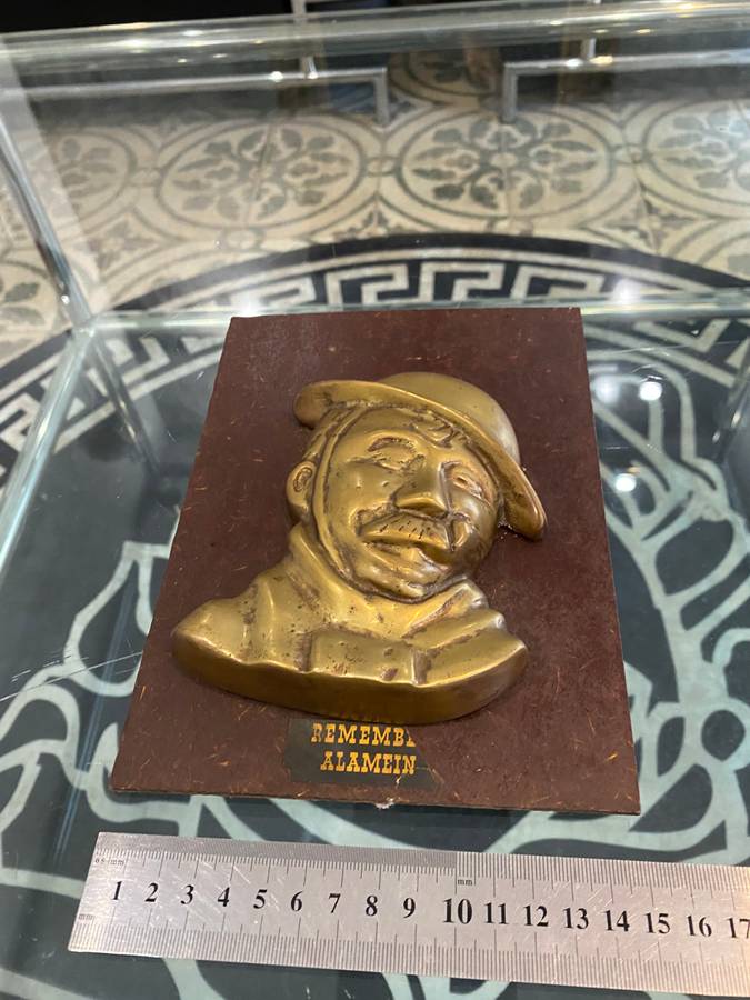 El Alamein Commemorated Bronze Plaque