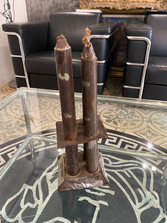 Antique Metal Candles