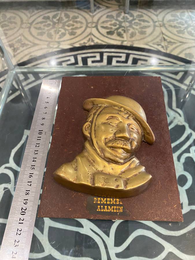 El Alamein Commemorated Bronze Plaque