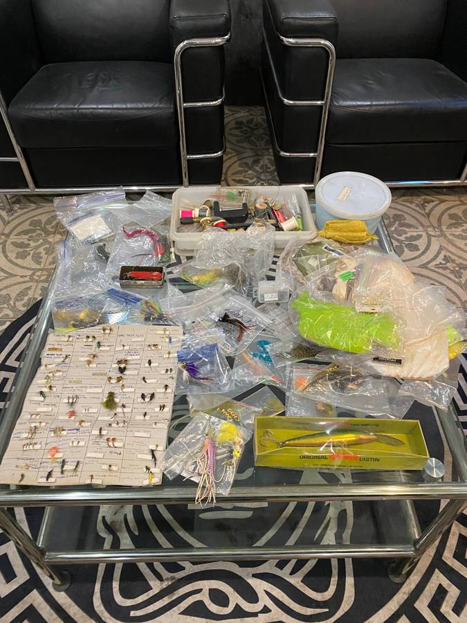 Large collection of fly fishing stuff