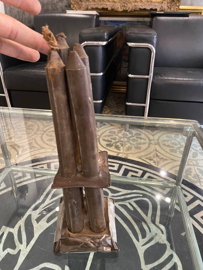 Antique Metal Candles