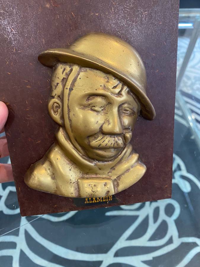 El Alamein Commemorated Bronze Plaque